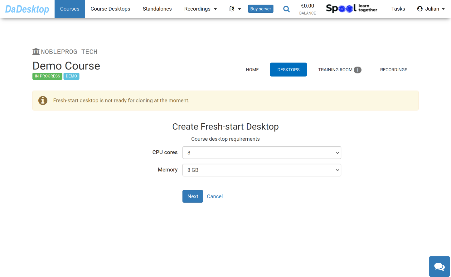 Crear desde plantilla de SO